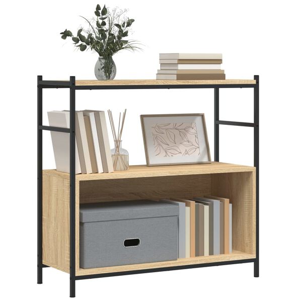 vidaXL Bookshelf Sonoma oak Engineered wood Medium Bookshelf
