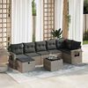 vidaXL Garden Sofa Set Grey