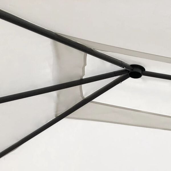 vidaXL Gazebo with Post Covers 9.8x13.1x8.5' Cream 1.75 oz/ft&sup2;