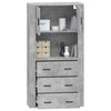vidaXL Highboard Concrete Gray Engineered Wood