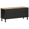 vidaXL TV Cabinet Black Solid rough mango wood, iron Medium TV Cabinet