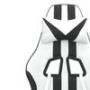 vidaXL Gaming Chair White and Black Faux Leather