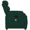 vidaXL Massage Recliner Chair Dark Green