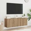 vidaXL TV Cabinet Set of 2 Artisan Oak Engineered wood Medium