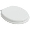 vidaXL Toilet Seats with Soft Close Lids 2 pcs MDF White (2x140798)