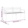 vidaXL Bench Teak Wood Solid Teak Wood Large Bench Rectangular