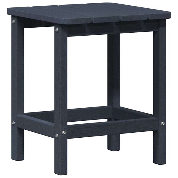 vidaXL Adirondack Side Table Navy blue 38 x 38 x 46 cm HDPE