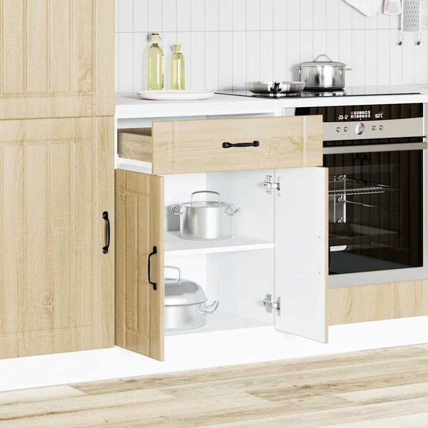 vidaXL Kitchen Base Cabinet Sonoma oak Engineered wood