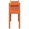 vidaXL Garden Planter Wax Brown Solid Pine Wood Medium