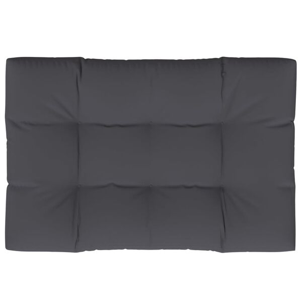 vidaXL Pallet Cushion Anthracite 100% polyester 47.2 x 31.5 in