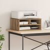 vidaXL Printer Stand artisan oak 49 x 40 x 22.5 cm Engineered wood