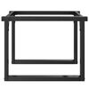 vidaXL Coffee Table Leg Black Powder-Coated Steel 23.6x19.7x15.0 in