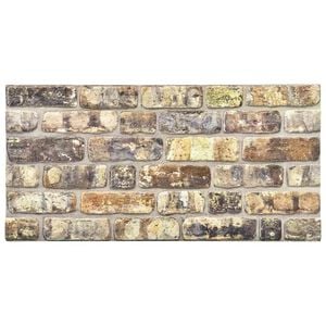 vidaXL 3D Wall Panels with Multicolor Brick Design 10 pcs EPS