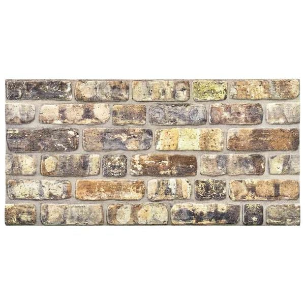vidaXL 3D Wall Panels with Multicolor Brick Design 10 pcs EPS