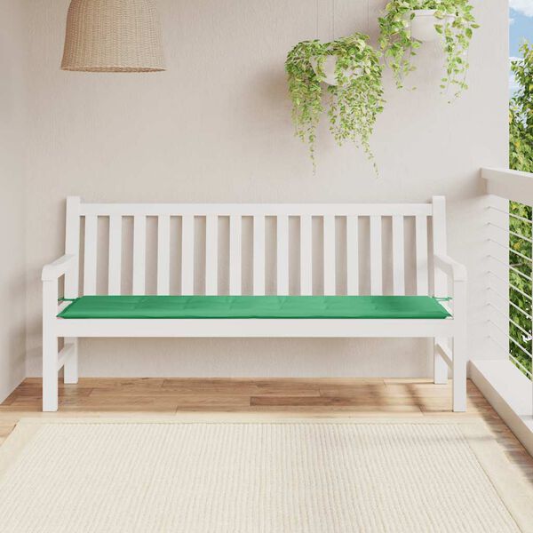 vidaXL Garden Bench Cushion Green Oxford fabric (100% polyester) Large