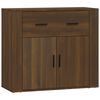 vidaXL Sideboard Brown Oak Engineered Wood Medium Sideboard