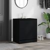 vidaXL Shoe Cabinet Black Engineered wood Compact Shoe Cabinet