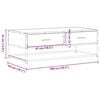 vidaXL Coffee Table Sonoma oak Engineered wood, metal