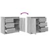 vidaXL Sideboard Grey Sonoma Engineered wood Medium