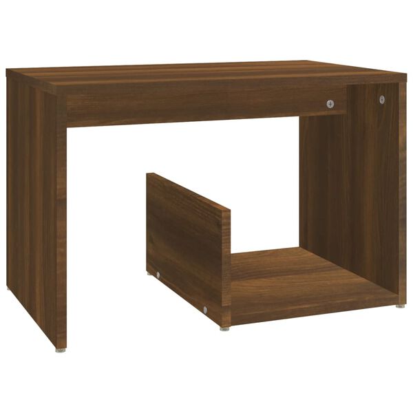 vidaXL Side Table Brown Oak Engineered wood Small Side Table
