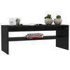 vidaXL Coffee Table Black Engineered Wood Small Coffee Table