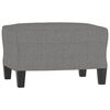 vidaXL 3 Piece Sofa Set with Cushions Dark Gray Fabric