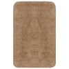 vidaXL Bath Mat Set Beige 100% cotton 24.8 x 36.6 in, 17.3 x 20.5 in