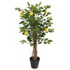 vidaXL Artificial Lemon Tree Green and Yellow