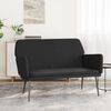vidaXL Bench Black Velvet (100% polyester), metal, plywood Medium Bench