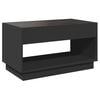 vidaXL Coffee Table Black Engineered wood, Glass Large Coffee Table