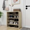 vidaXL Shoe Cabinet Sonoma oak Engineered wood Medium Shoe Cabinet