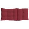 vidaXL Highback Chair Cushion Set of 4 Wine Red