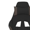 vidaXL Gaming Chair Black and Taupe Fabric