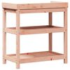 vidaXL Potting Table Natural wood Solid Douglas wood Medium