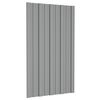 vidaXL Roof Panels 36 pcs Galvanised Steel Grey 31.5x17.7"