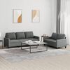 vidaXL Sofa Set Dark grey Fabric (100% polyester), Metal, Textilene, Plywood