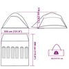 vidaXL Family Tent Dome 6-Person Blue Waterproof