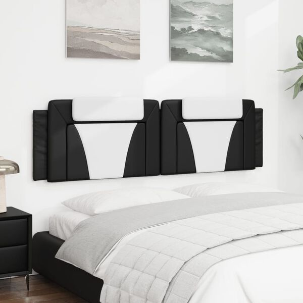 vidaXL Headboard Cushion Black and white