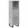 vidaXL Bathroom Cabinet Concrete gray Engineered wood, iron Tall