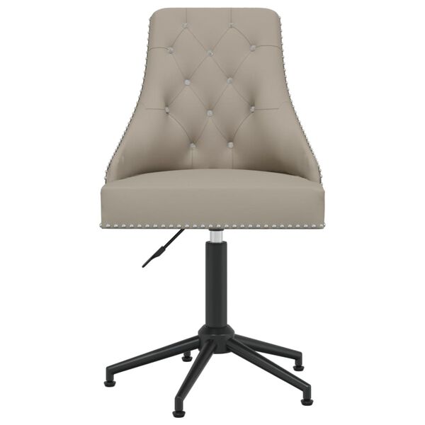 vidaXL Swivel Dining Chairs 4 pcs Light Gray Velvet