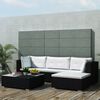 vidaXL Lounge Set Black