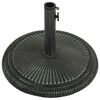 vidaXL Umbrella Base Green Cast Iron Portable Round Traditional