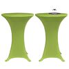 vidaXL Table Cover Set of 2 Apple Green 90% Polyester, 10% Elastane