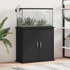 vidaXL Aquarium Stand Black Engineered wood 31.9 x 14.2 x 28.7 in