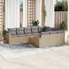 vidaXL Garden Sofa Set Mix beige, Light grey