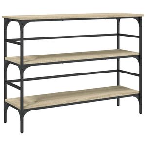 vidaXL Console Table Sonoma Oak Engineered Wood 39.4 x 12.6 x 29.5 in