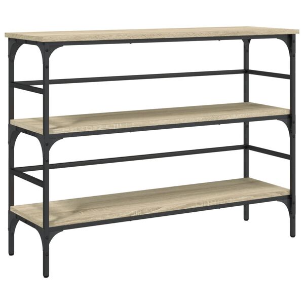 vidaXL Console Table Sonoma Oak Engineered Wood 39.4 x 12.6 x 29.5 in
