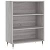 vidaXL Highboard Grey Sonoma Engineered Wood, Metal Standard Highboard