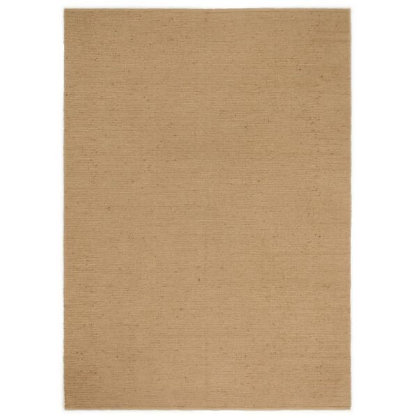vidaXL Rug Natural jute tone 60% jute, 40% cotton 63 x 90.6 in Durable