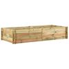 vidaXL Planter Green-Impregnated Solid, green-impregnated pinewood
